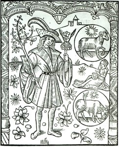 The Month of April with its Associated Astrological Sun Signs of Aries and Taurus